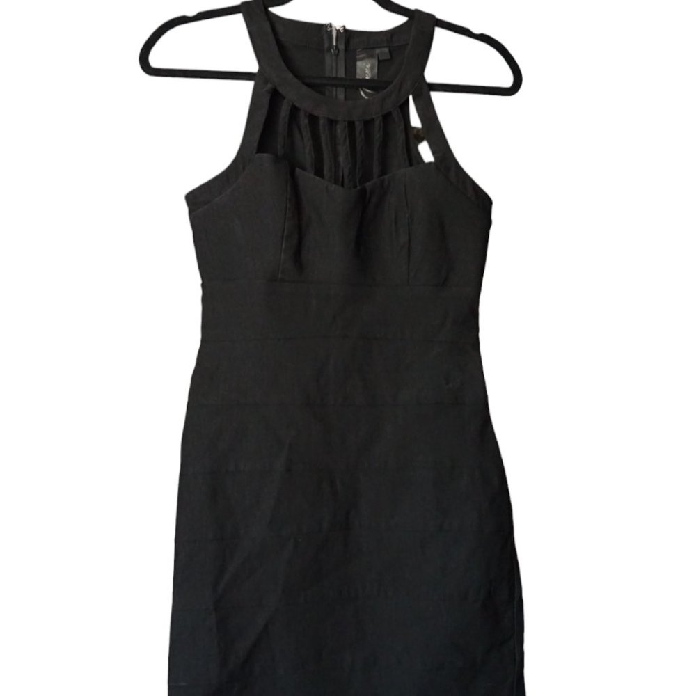 Trixxi 7 Black Dress Body Con